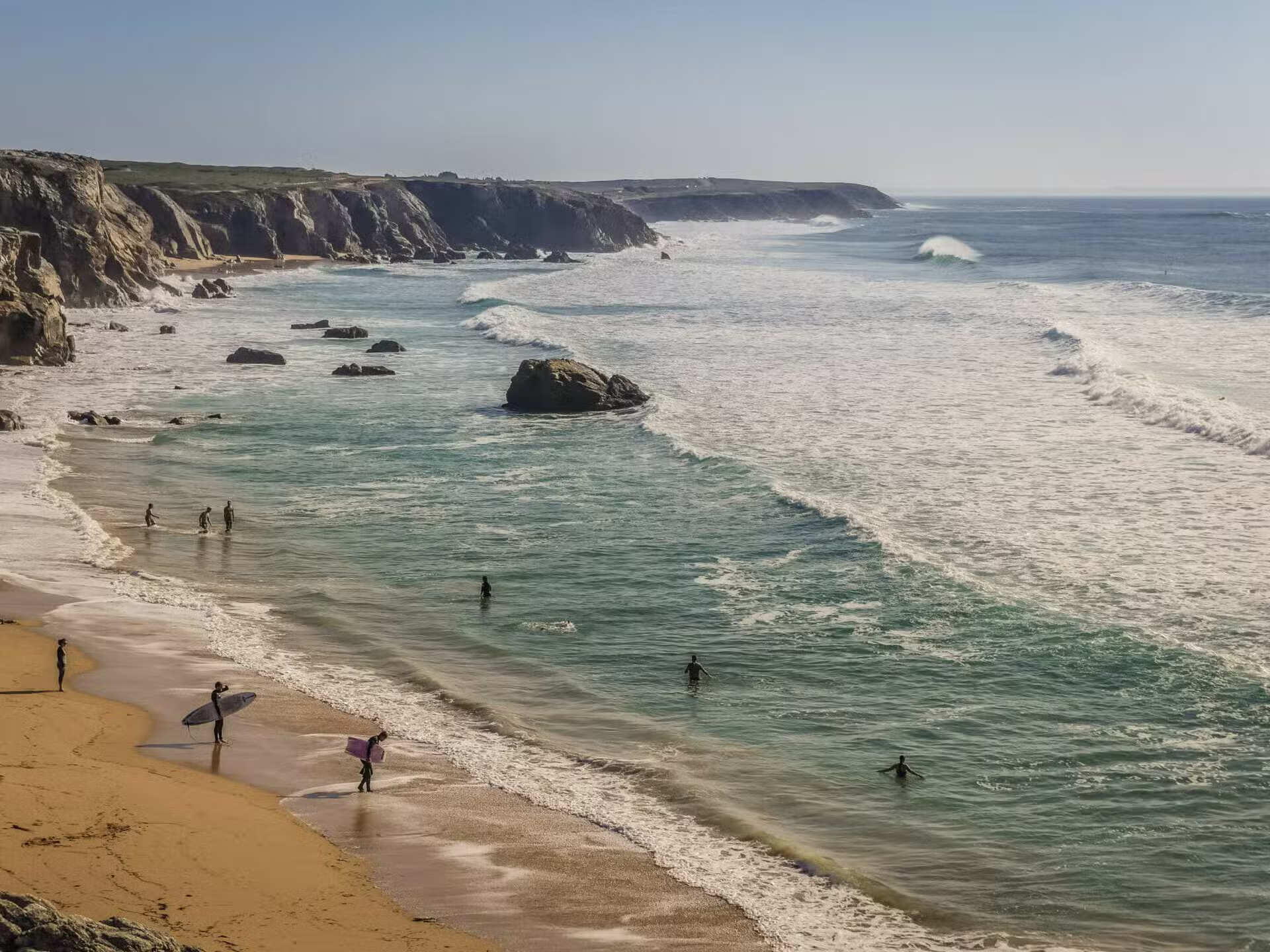La côte sauvage de Quiberon, Morbihan, Bretagne Sud