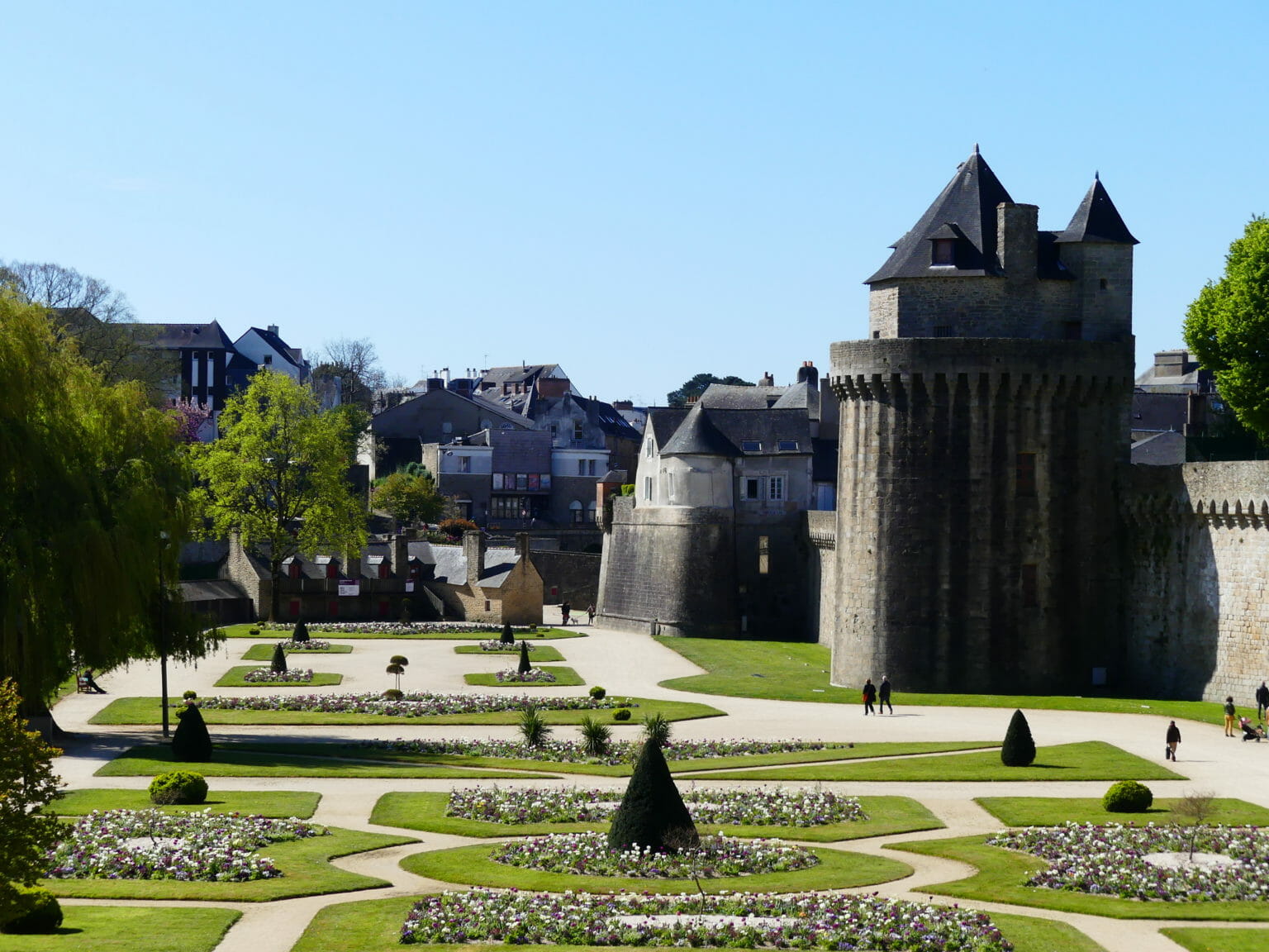 Visiter le jardin des Remparts à Vannes dans le Morbihan en Bretagne sud
