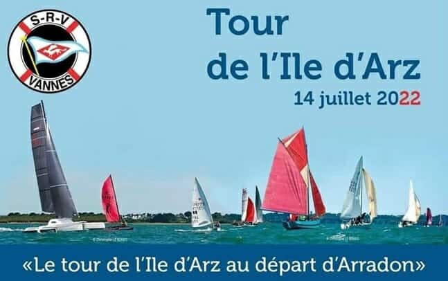Tour de l’île d’Arz au départ d’Arradon, 14 juillet 2022