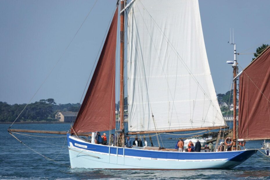 croisiere andre yvette gabare bateau traditionnel voiles du golfe golfe du morbihan bretagne 1