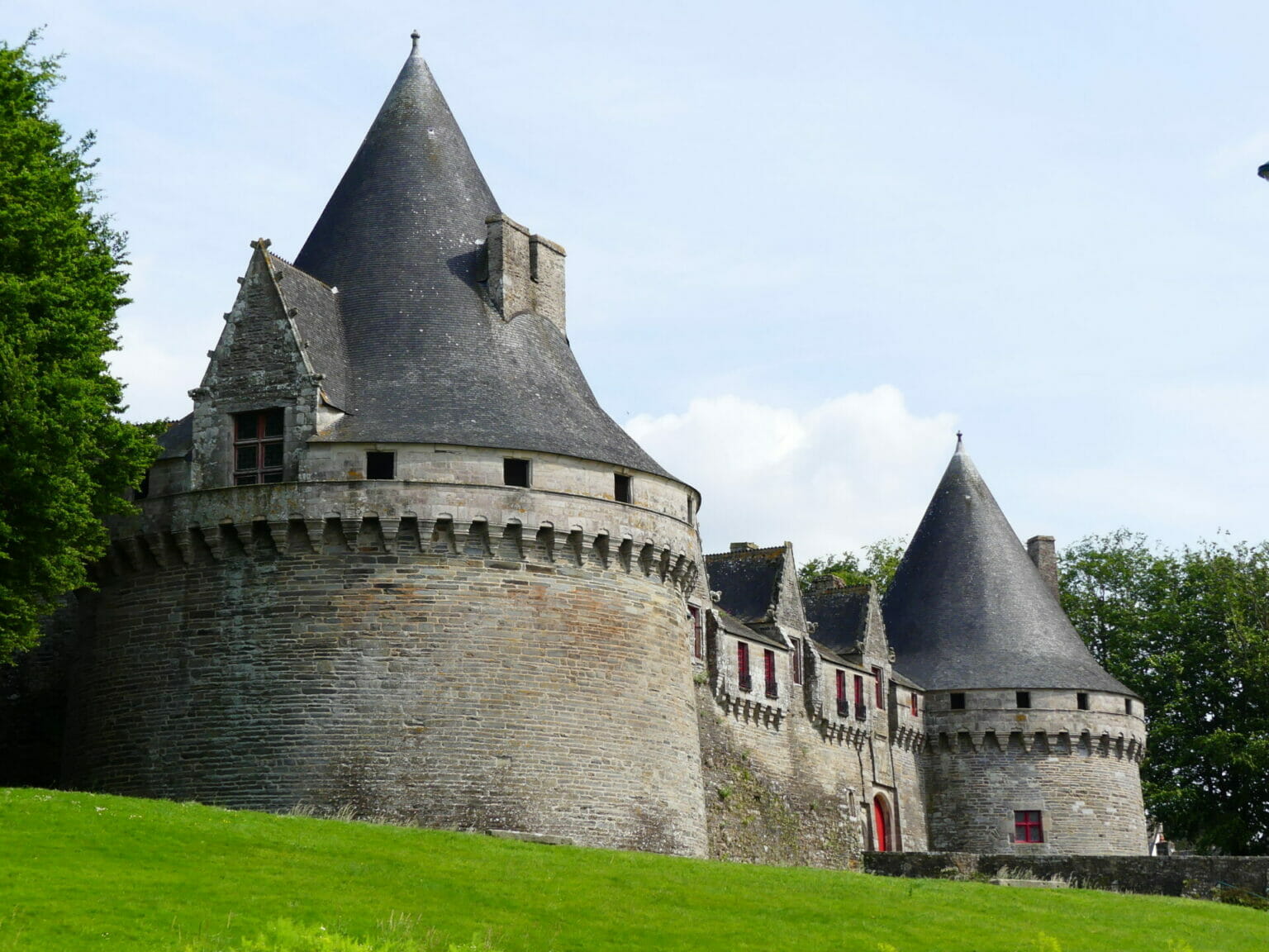 Château des Rohan à Pontivy sur les bords du Blavet