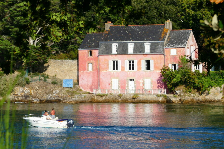 sortie bateau maison rose sene golfe du morbihan bretagne