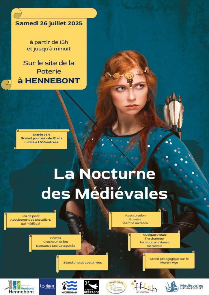 Affiche nocturne des medievales 2025