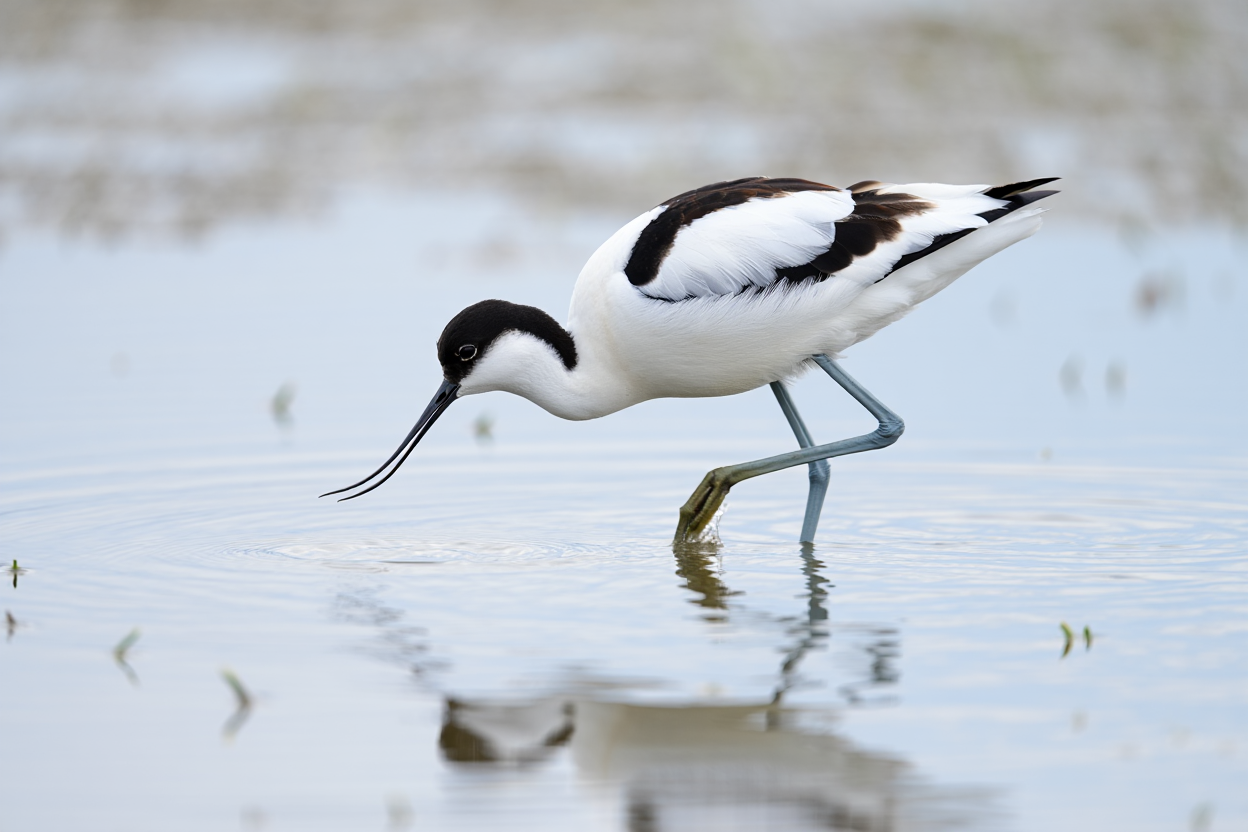 Avocette élégante