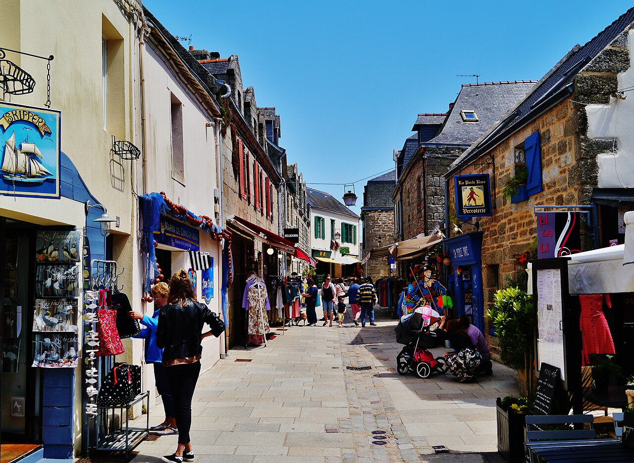 Rue Vauban dans la Ville Close de Concarneau