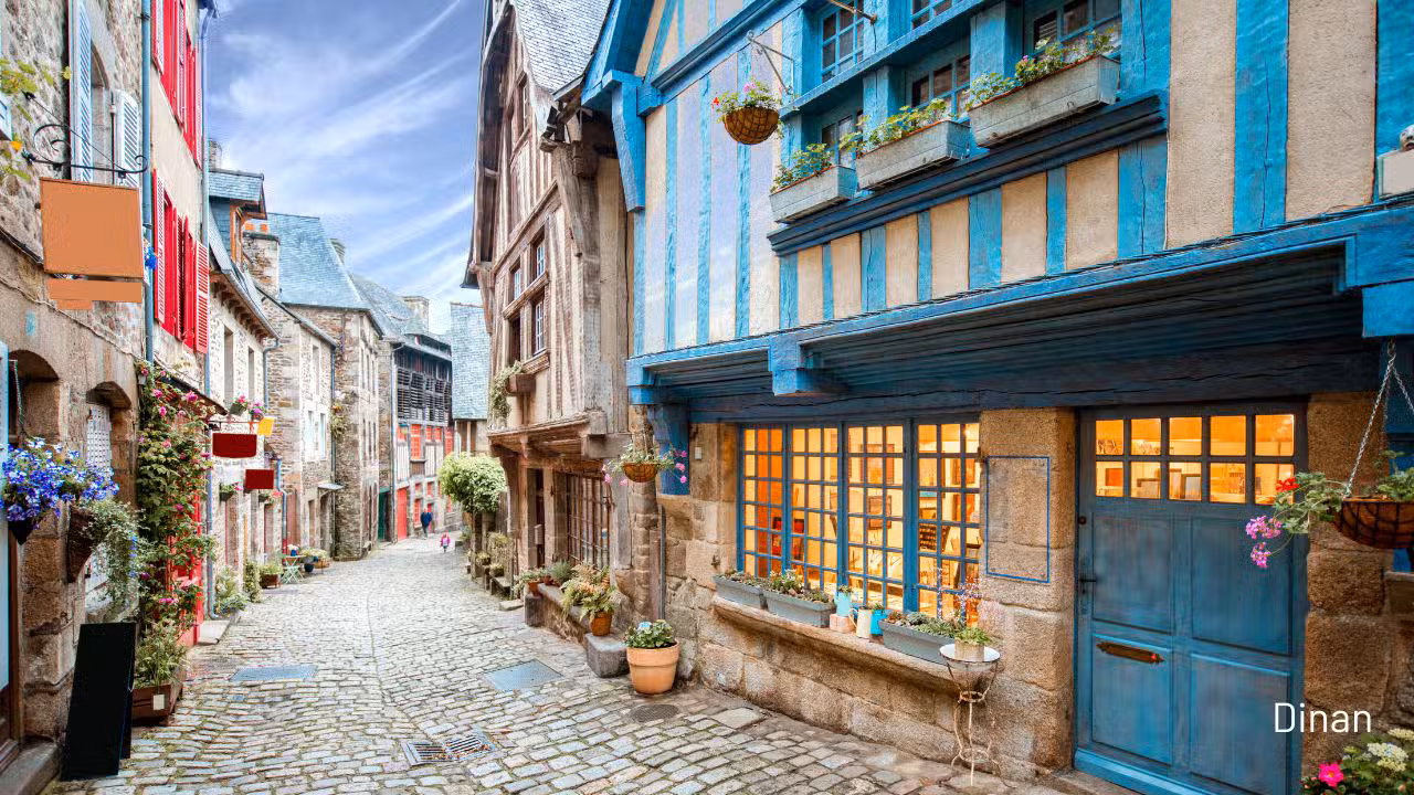 Maisons à colombages et centre historique de Dinan