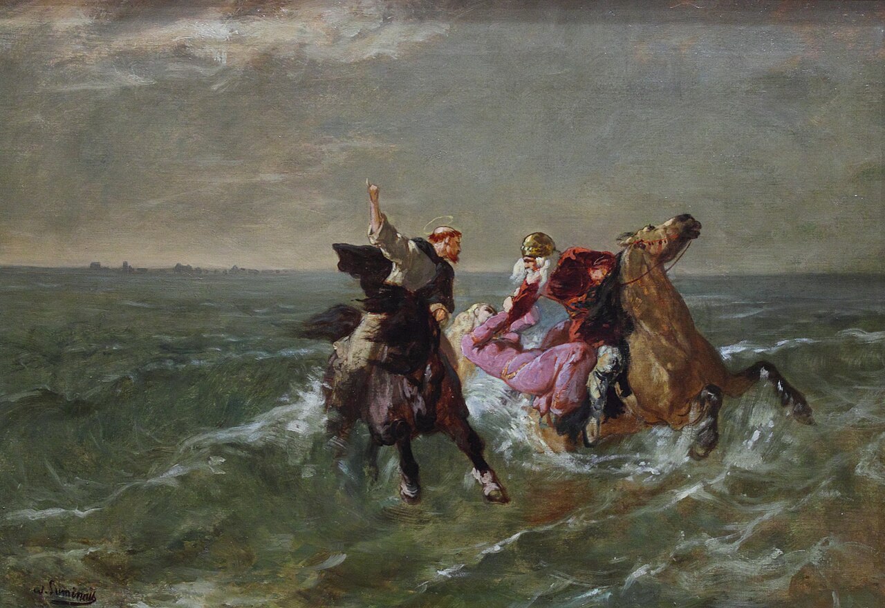 La Fuite du roi Gradlon, &Eacute;variste-Vital Luminais (vers 1884)