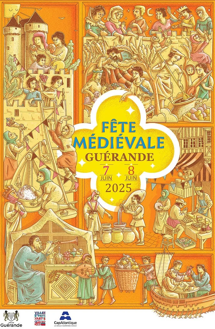 affiche fete medievale de guerande 2025