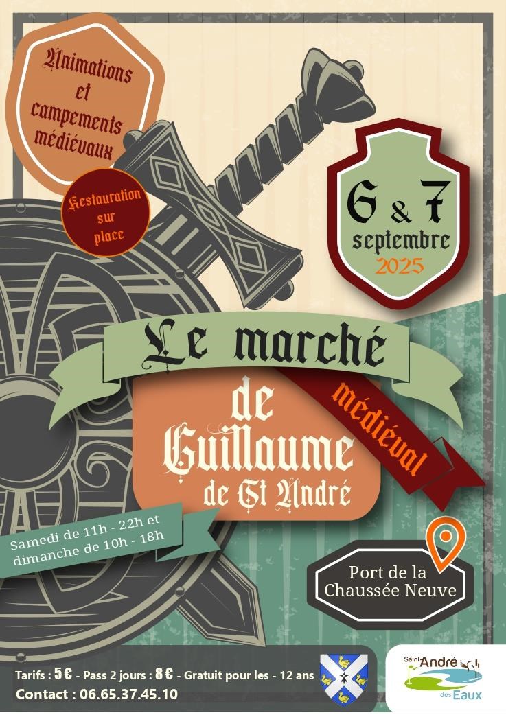 affiche marche de guillaume de st andre 2025