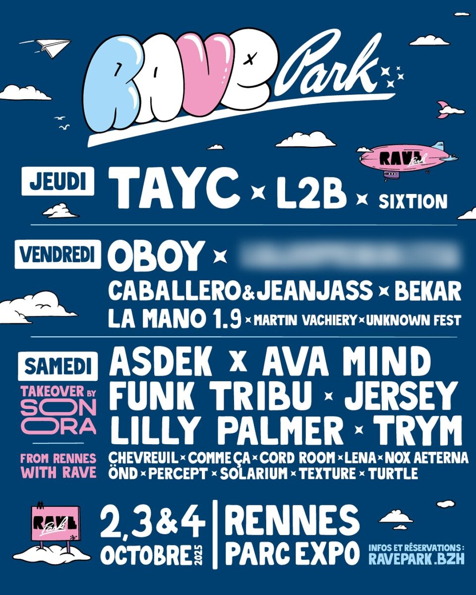 affiche rave park 2025