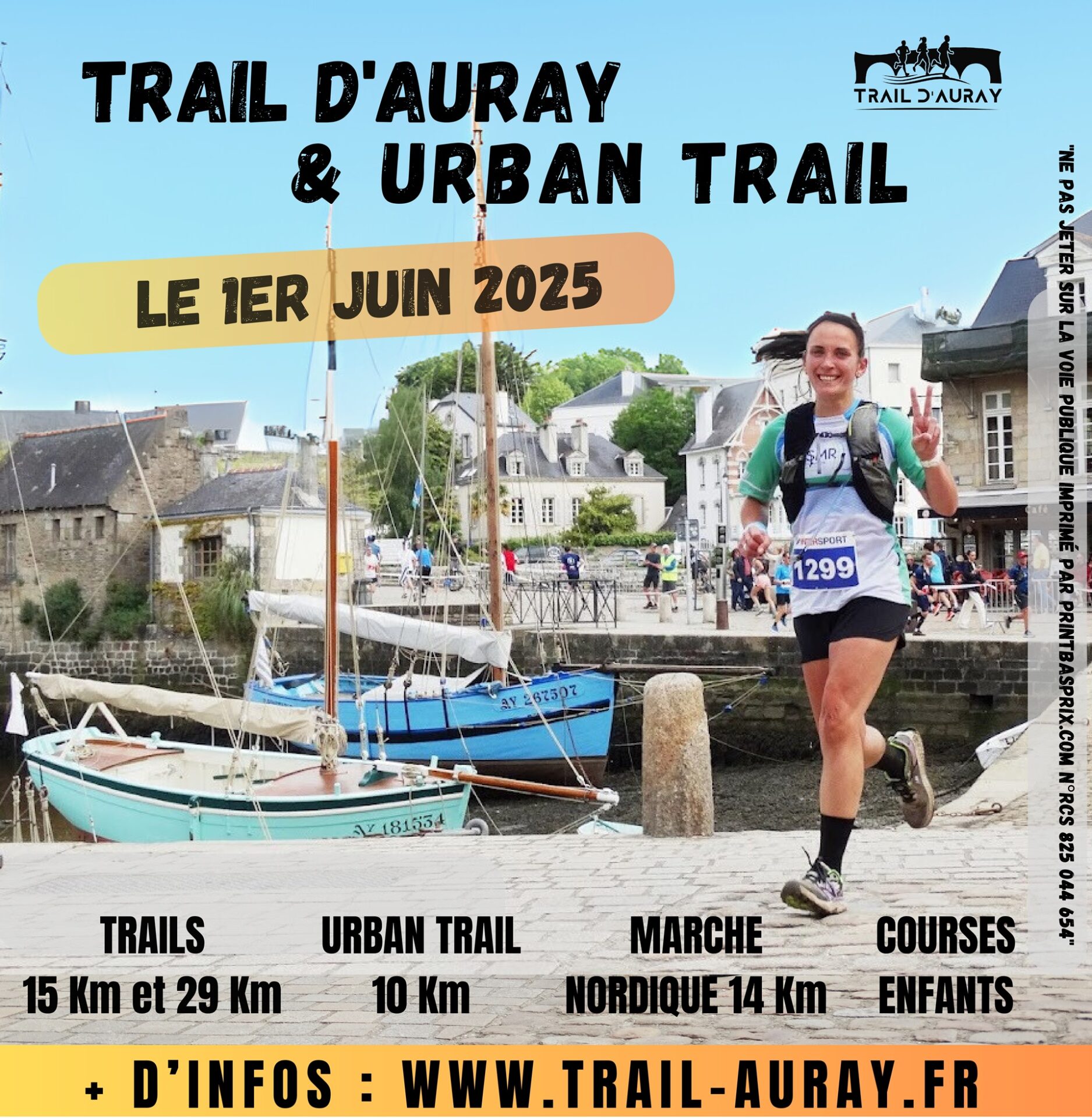 affiche trail auray 2025