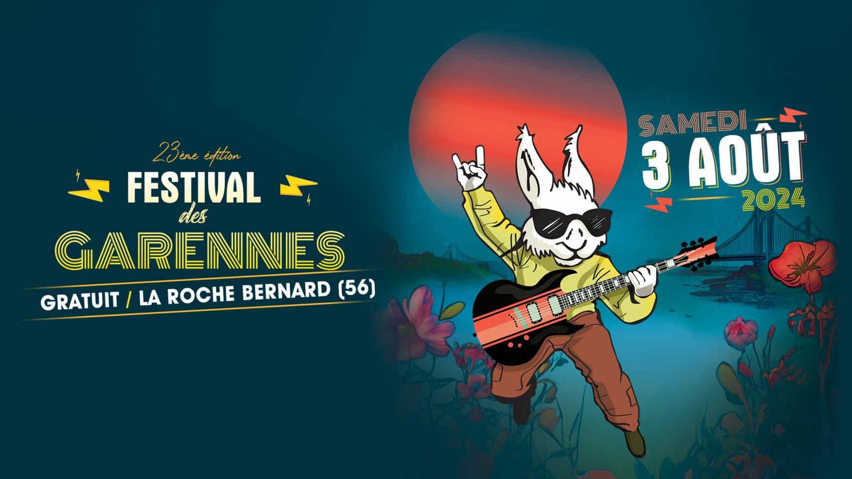Festival des Garennes, 3 août 2024 à La Roche-Bernard (56)