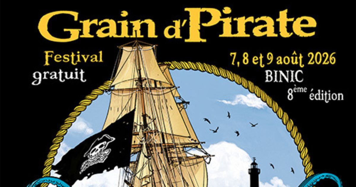 Festival Grain d’Pirate, 7 au 9 août 2026 à Binic-Étables-sur-Mer (22)