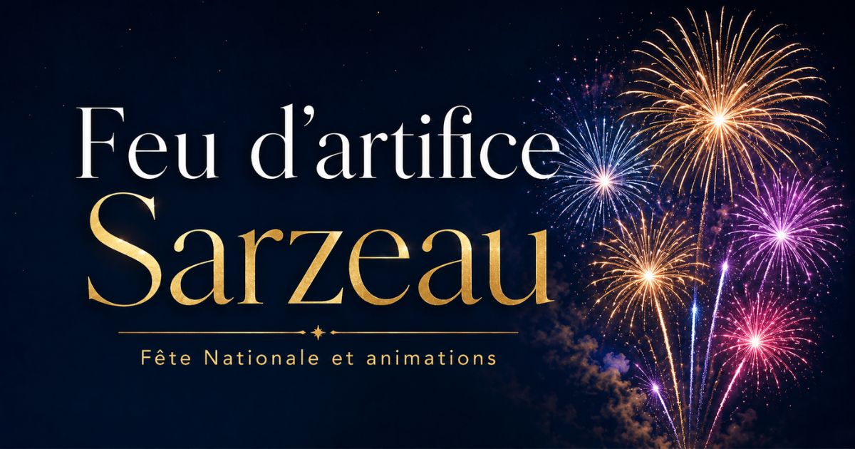 Fête Nationale et feu d’Artifice, 13 juillet 2026 à Sarzeau (56)