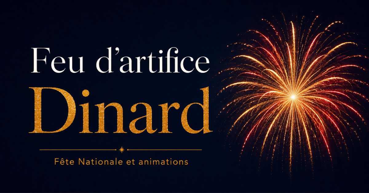 Feu d&rsquo;artifice, 24 juillet 2026 à Dinard (35)