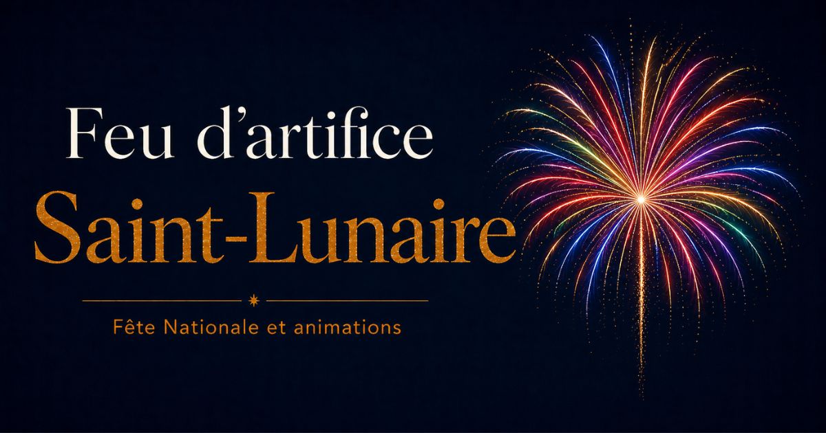 Bal et feu d’artifice, 25 juillet 2026 à Saint-Lunaire (35)