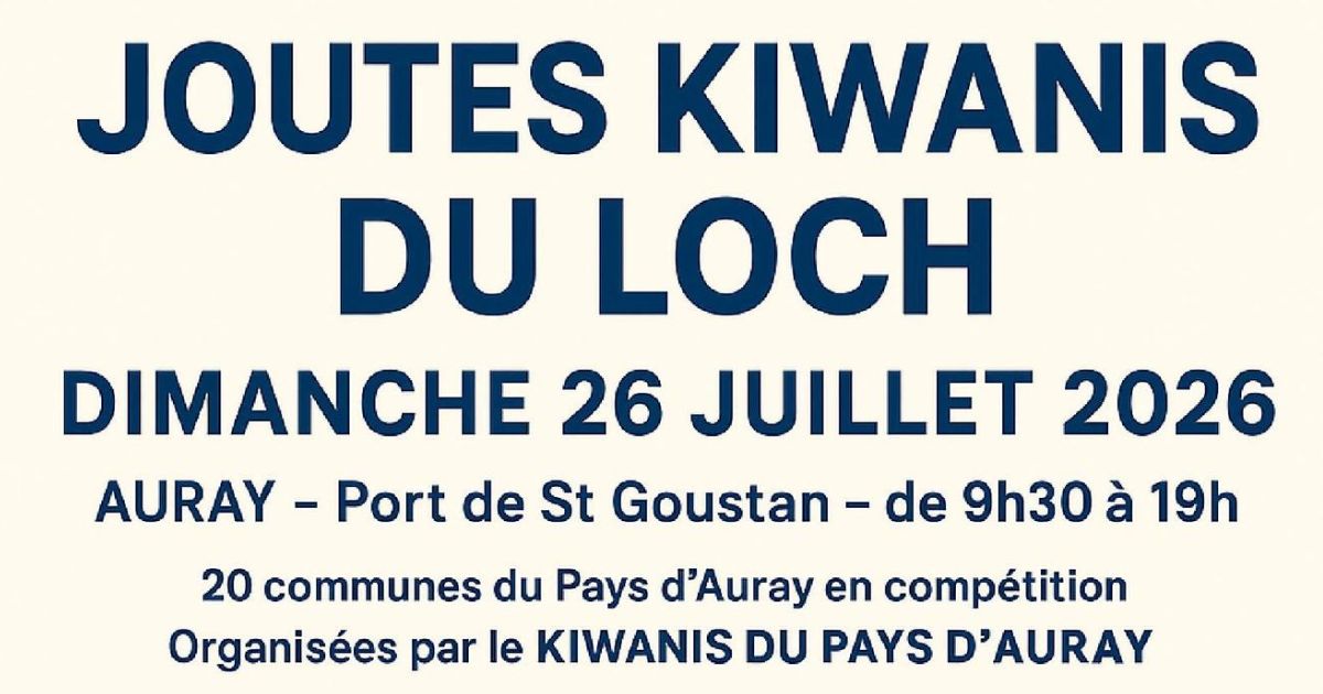 Joutes nautiques du Loch, dimanche 26 juillet 2026 à Auray (56)
