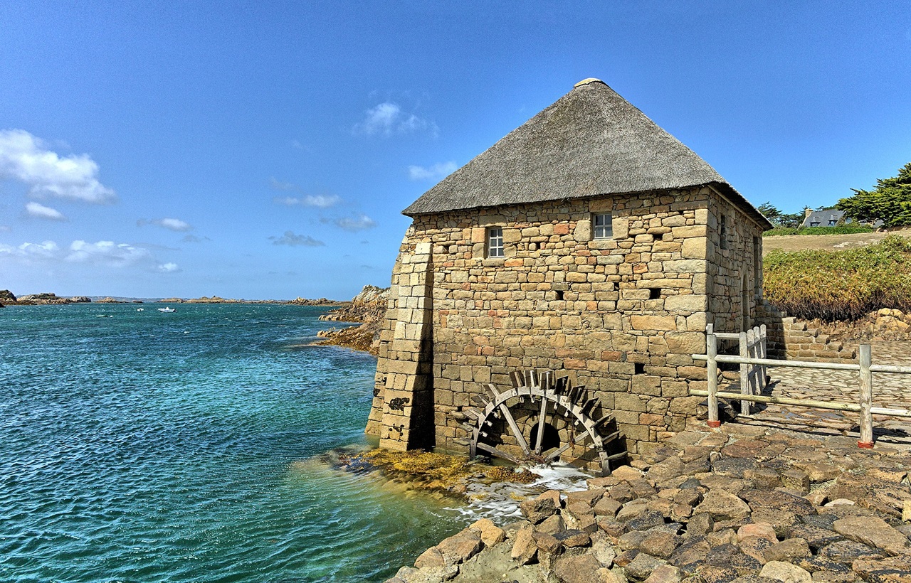 Moulin à marée du Birlot sur l'île de Bréhat