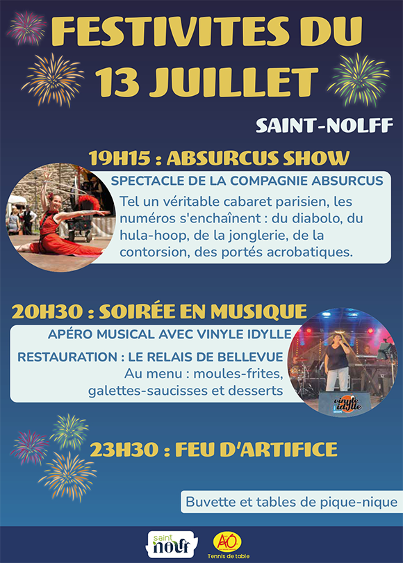 saint nolff feu d artifice 13 juillet 2025