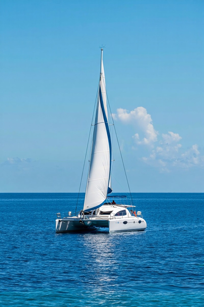 Catamaran dans le Golfe du Morbihan