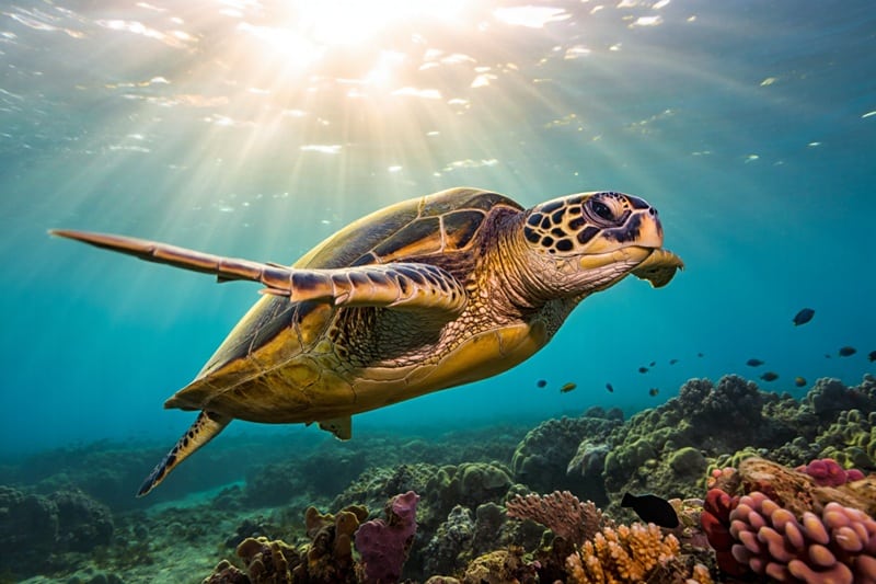 Tortue marine